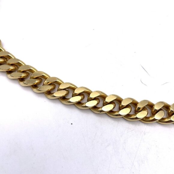Curb Chain Elizabeth Ii Dei Gratia Regina F D Coin Belt Hook Closure 33 Inch